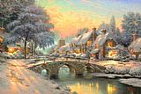 Cobblestone Christmas by Thomas Kinkade